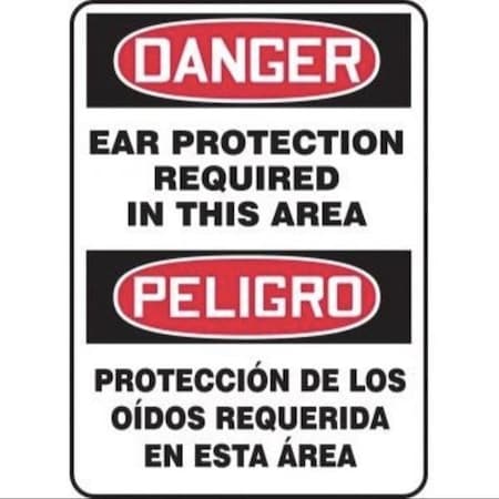 Accuform BILINGUAL Safety Sign  SPANISH SBMPPE108XT SBMPPE108XT